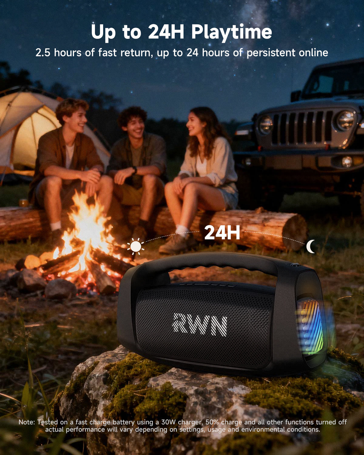 RWN Portable Outdoor Bluetooth Speaker
