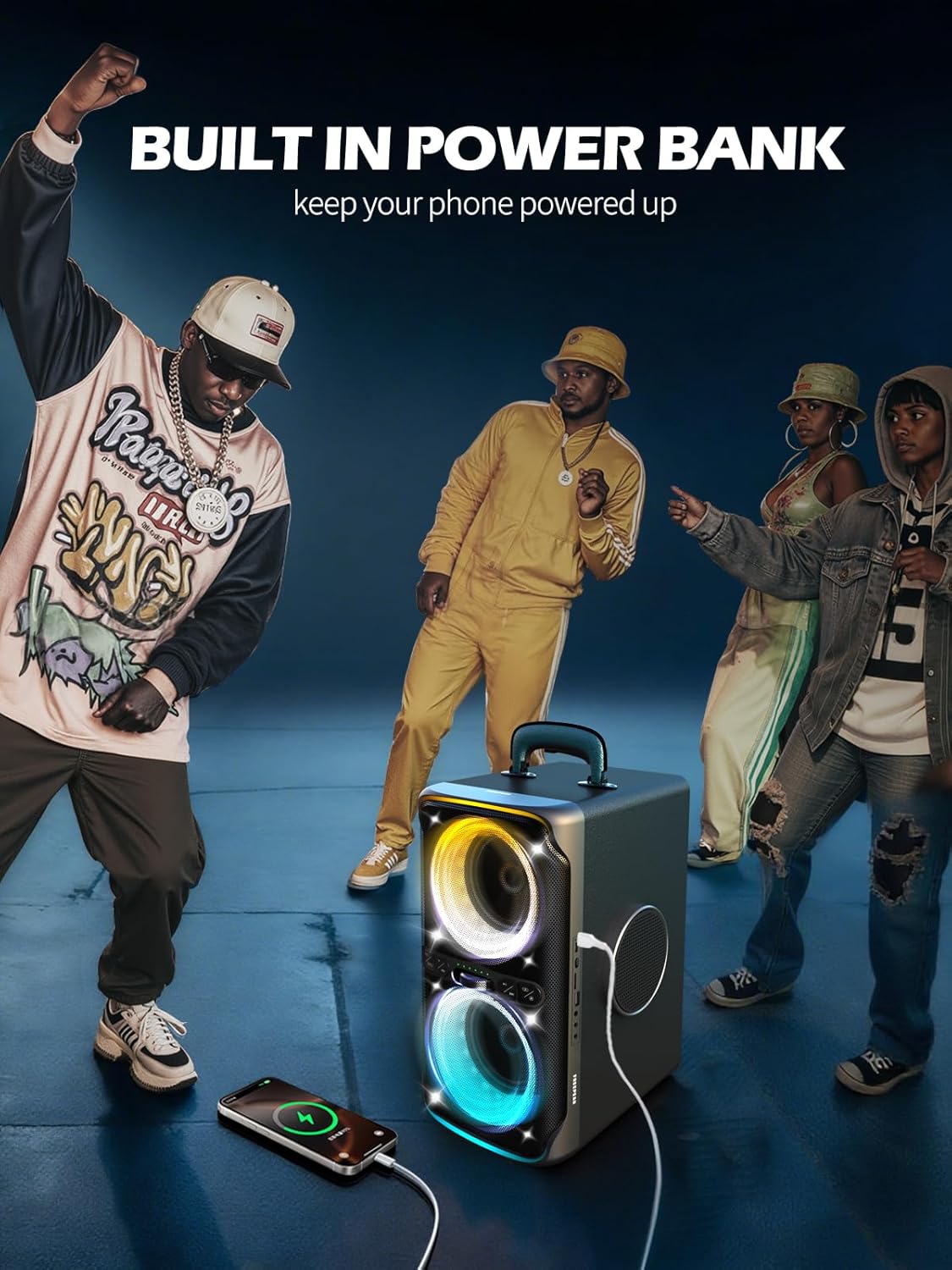 FREEPEAR Party Bluetooth Speaker - 240W Peak Loud Speaker