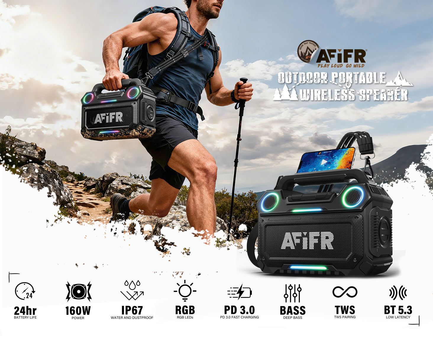 From Beach Days to Backwoods: The Rugged, IP67 Waterproof Speaker Built for Every Adventure