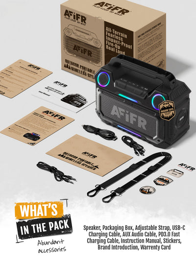 AFIFR Portable Outdoor Bluetooth Speaker 160W Loud Bass!