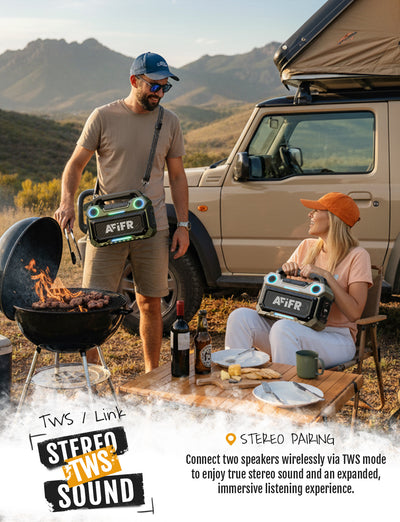 AFIFR Portable Outdoor Bluetooth Speaker 160W Loud Bass!