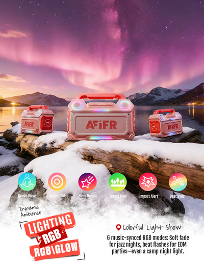 AFIFR Portable Outdoor Bluetooth Speaker 160W Loud Bass!