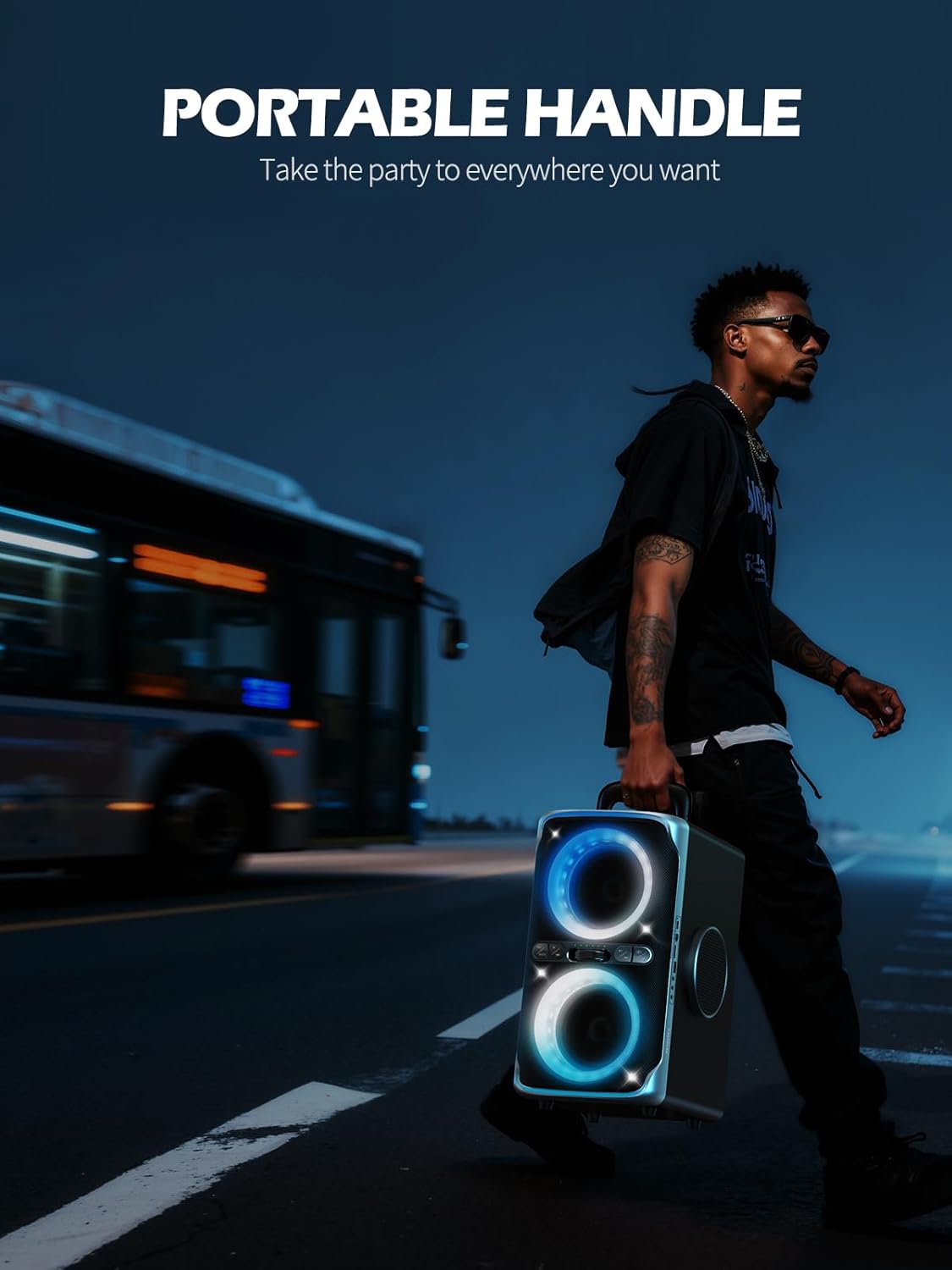FREEPEAR Party Bluetooth Speaker - 240W Peak Loud Speaker