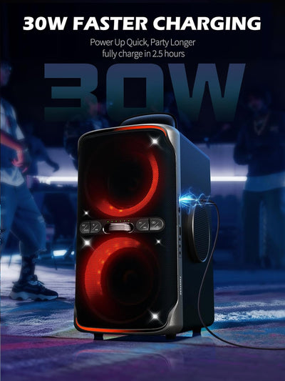 FREEPEAR Party Bluetooth Speaker - 240W Peak Loud Speaker