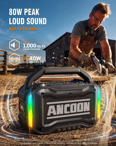 Jobsite Bluetooth Speaker Desert-Black