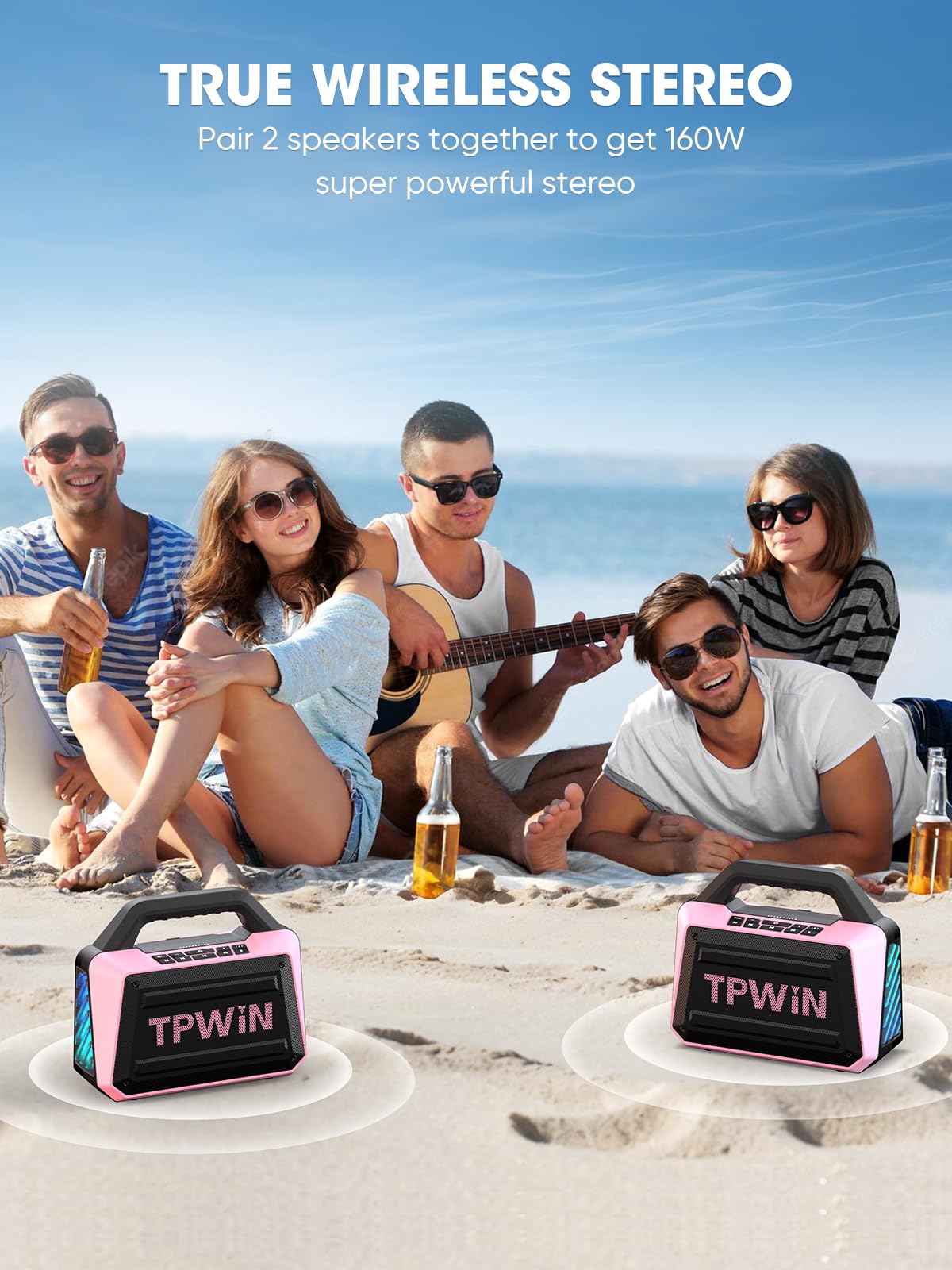 Garage Bluetooth Speaker Wireless Speaker 80W Peak