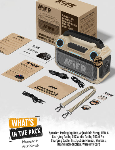 AFIFR Portable Outdoor Bluetooth Speaker 160W Loud Bass!
